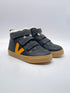 Veja small v-10 mid suede Black Ouro Grafite Gevoerd.
